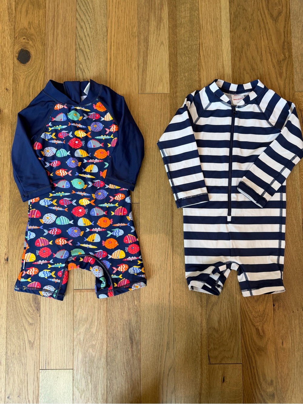 Hanna Andersson & Up and Fast Boys 2T Rash Guard Swimsuit Lot of 2